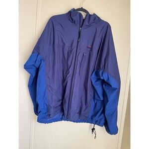 L.L. Bean Outdoors Men's Windbreaker Jacket Size XL Blue Pockets Full Zip #1684